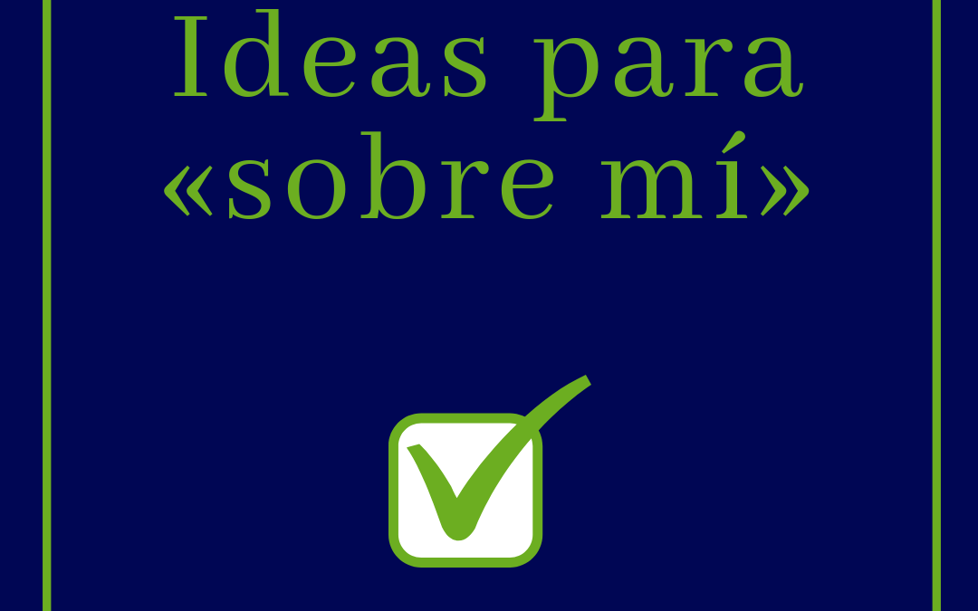 ideas sobre mí